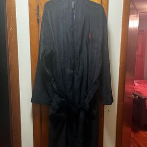 Polo by Ralph Lauren Black Full-Length Robe